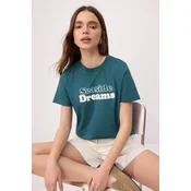 Trendyol Milla Ženska majica TWOSS26TS00178, Zelena