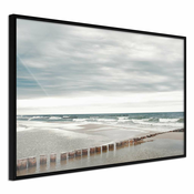 Poster - Chilly Morning at the Seaside 45x30