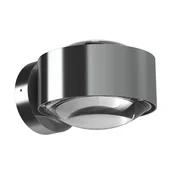 Top Light Puk Maxx Wall, LED, prozorne leče, mat krom - Dnevna soba/jedilnica - Dizajn - mat krom, prozoren - Kovina