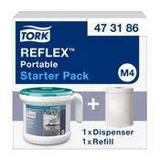 Dozirnik za papirnate brisače s sredino. odvijanje TORK Reflex prenosni M4