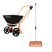 MONSTER Rotacijski trosilnik in ravnalnik trate 50 cm - oranžen, (5000159865)