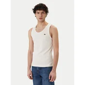 Lacoste Majica brez rokavov TH0030 Bela Slim Fit
