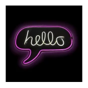 2Kids Toys - LED Neonska stenska dekoracija LED/USB hello