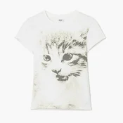 Cropp - Bela majica s printom - other