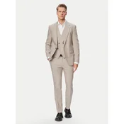HUGO Obleka Arti/Hesten242V1X 50559671 Bež Extra Slim Fit