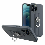 MG Ring silikonski ovitek za iPhone 13, temnomodro