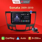 Junsun V1 Wireless Carplay 256GB 2 Din Android Auto Car Radio For Hyundai Sonata NFC 2009 2010 Multimedia Player GPS Autoradio