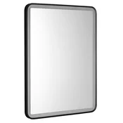 SWIDA LED-Mirror 60x80cm, Touch Sensor, dimmable, black matt - 60x80x3,5 cm - Aqualine - 24 - Aluminij - Pravokotnik - 600 - 800 - IP44 - 2160 - 30 - Illuminated mirrors - 14
