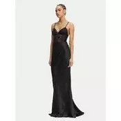 Elisabetta Franchi Večerna obleka AB-R53-62E2-V760 Črna Slim Fit