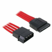 BITFENIX kabel (produžni) za napajanje MOLEX na SATA, 45cm, crveno/crni, ZUAD-301