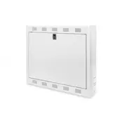 DVR wall mounting cabinet 550x580x160 mm, grey (RAL 7035)