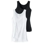 H.I.S Spodnja majica Cotton made in Africa, črna, bela