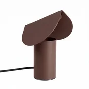 Rjava aluminijasta LED namizna svetilka (višina 15 cm) BISCUIT – Thoro