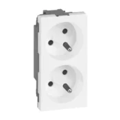 shumee Simon Connect Dvojna vtičnica z/brez 2x230V 16A čisto bela 50000458-030
