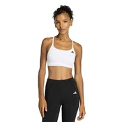 Ženski nedrček adidas Optime Essentials Workout Light Support Bra White M