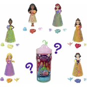 Disney Princess Color reveal Královská malá bábika s kvetmi ASST