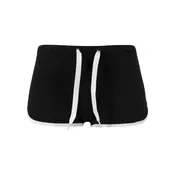 Womens French Terry Hotpants blk/wht