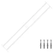 vidaXL Varnostna rešetka za okna z 2 prečkami 3 pcs 93-174 cm