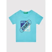 United Colors Of Benetton Majica 3I1XG102N Modra Regular Fit