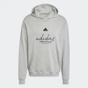 Adidas Muški duks sa kapuljačom bl ft hd, Svetlosivi