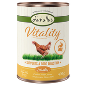 Ekonomično pakiranje Lukullus Vitality 24 x 400 g - Probava: piletina (bez žitarica)