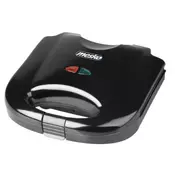 shumee Mesko | MS 3032 | Aparat za sendviče | 750 W | Število krožnikov: 1 | Število tort: 2 | Črna