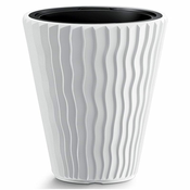 DIKER HOME Plasticna saksija za cvece 40x71 cm bela