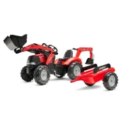 Falk Guralni traktor 996Y Case IH s utovarivačem, rovokopačem i prikolicom