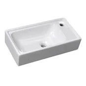 SAPHO Kompaktno Keramično Umivalo ORION 50,5x26,5 cm - Bela Eleganca za Majhne Prostore