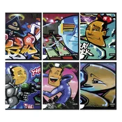 NEBULO A4 sveska s linijama, 40 listova, Graffiti VO-N1-GRAFFITI-A4