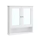 Songmics Ogledalo omarica 15x65x75 cm bela