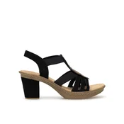 Rieker Sandali 66526-00 Črna