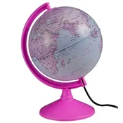Globus svetleci na srpskom jeziku fi 26cm Pink Target