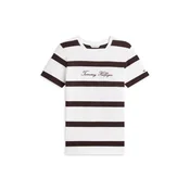 TOMMY HILFIGER Majica črna / bela