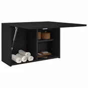 Vidaxl vidaXL Stenska kopalniška omarica črna 60x25x40 cm
