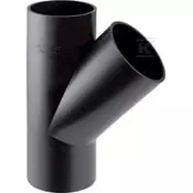 Geberit HDPE poševni T kos 200x200/45, črne barve (HDPE drenaža)