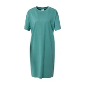 Womens dress with slit green