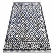 eoshop Sodobna preproga MUNDO E0561 diamantov, cikcak 3D zunanja modra/bež ( - Velikost: 160x220 cm)
