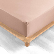 Rožnata napenjalna rjuha iz bombažnega perkala 180x200 cm Percaline – douceur dintérieur