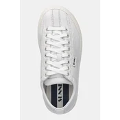 Usnjene superge Sunnei DREAMY BOWLING bela barva, SHOXSNK004