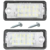 MODECAR Audi A3 A4 A6 A8 Q7 LED luči za registrsko tablico 2 kosa + 2x vijaka