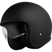 Retro motoristična jet čelada iXS880 1.16 SV Matt, črna