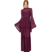 Ženska obleka KILLSTAR - Hecate - Plum - KSRA013905