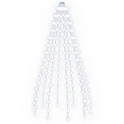 Vidaxl Lučke za novoletno jelko 150 LED Hladno bela 150 cm