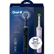 Oral-B Vitality Pro D103 Duo CrossAction + 2. Rucka lilac mist/crna