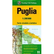 Apulija/Puglia 1:200.000. Cestni zemljevid. Izdaja 2023.