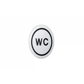 Simbol WC MINOTTI samolepljivi hrom