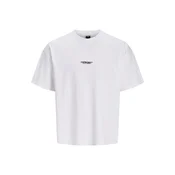 JACK & JONES Majica JCOBIARRITZ pastelno modra/črna/bela