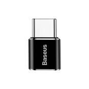 Adaptér Baseus microUSB/USB-C (F/M) - čierny
