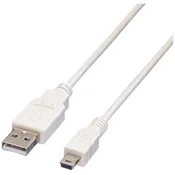 Value Kabel USB A(M) - miniUSB 5pin B(M), 0,8 m (Nikon UC-E4, UC-E5, Olympus CB-USB4, Fuji FZ05365-100)